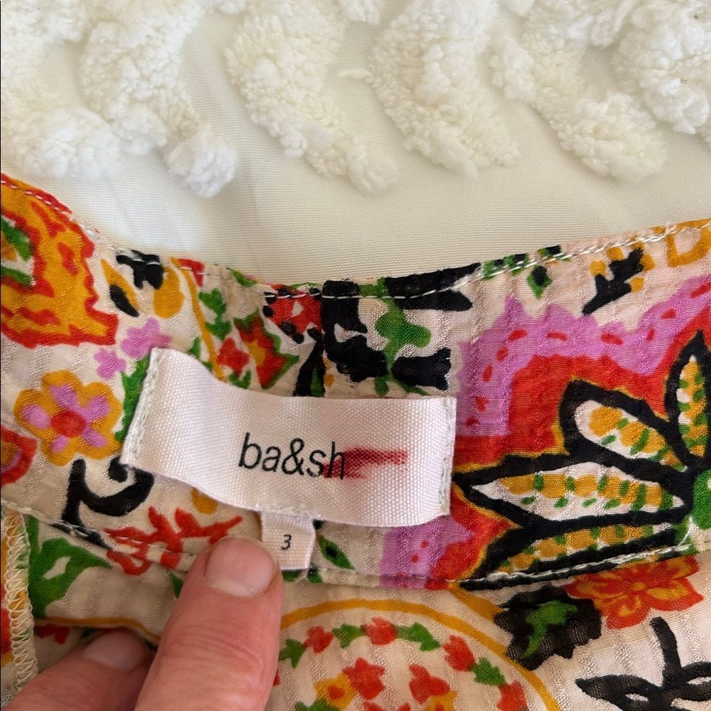 ba&sh Multicolor Paisley Wide Leg Pants size 8 - Picture 5 of 11